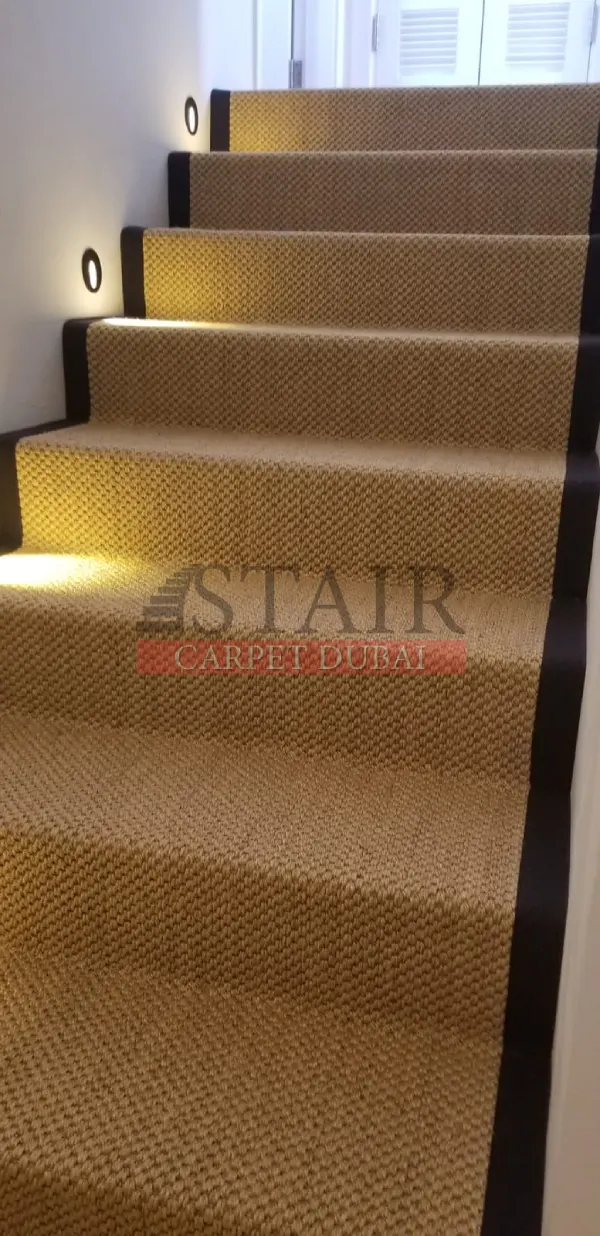 A Successfully Completed project of Customized Sisal Stair Carpet in Creek Harbour