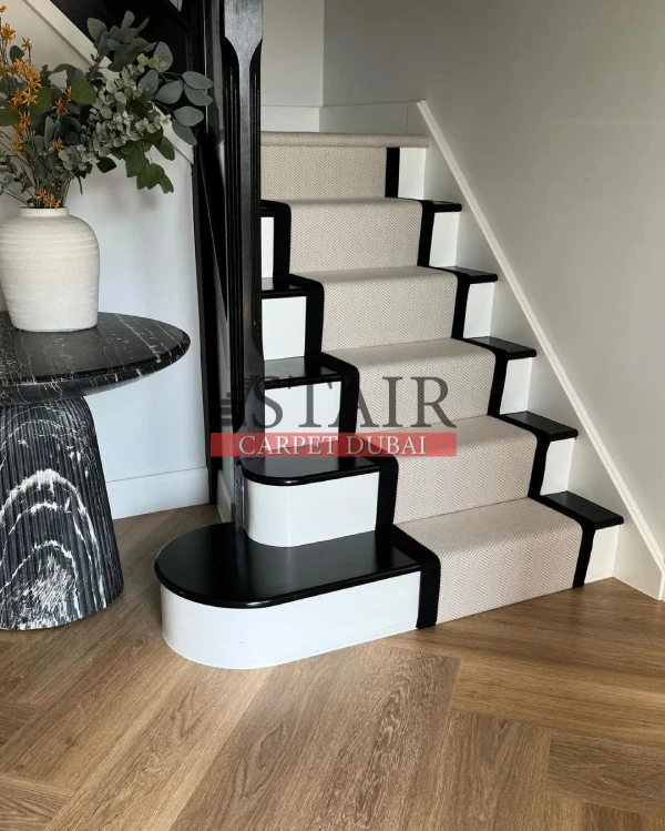 Anti-Slip stair runner installation
