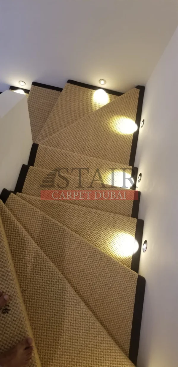 Sisal Stair Carpet in Creek Harbour in Dubai