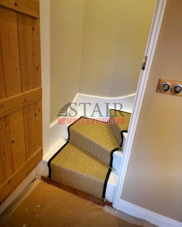 Successfully Completed Project of sisal stair Carpet in Business Bay