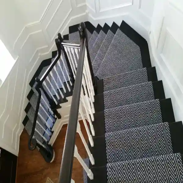 Herringbone Pattern Stair