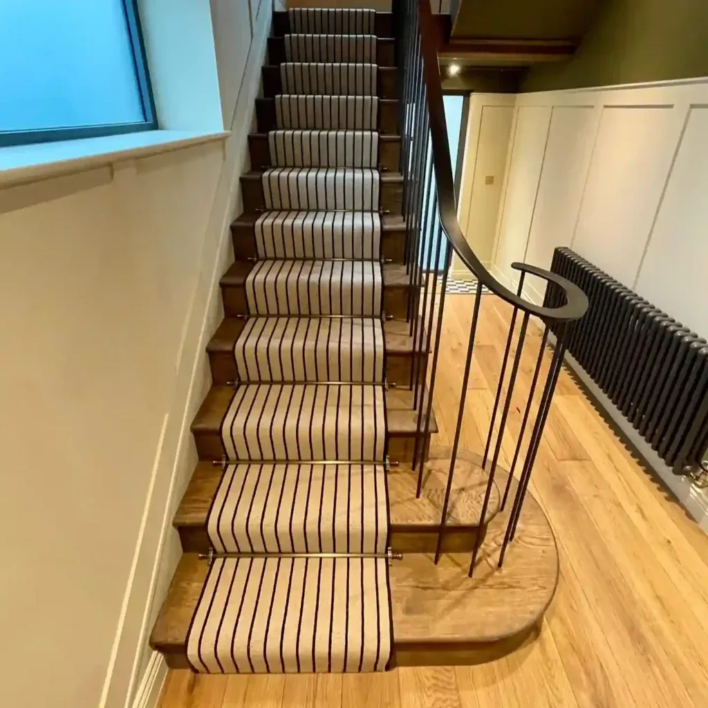 Striped Stair Carpet Runner